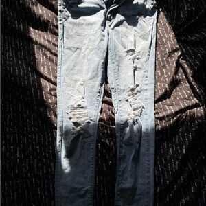 Signature by Levi Strauss Light Blue Distressed Skinny Jeans